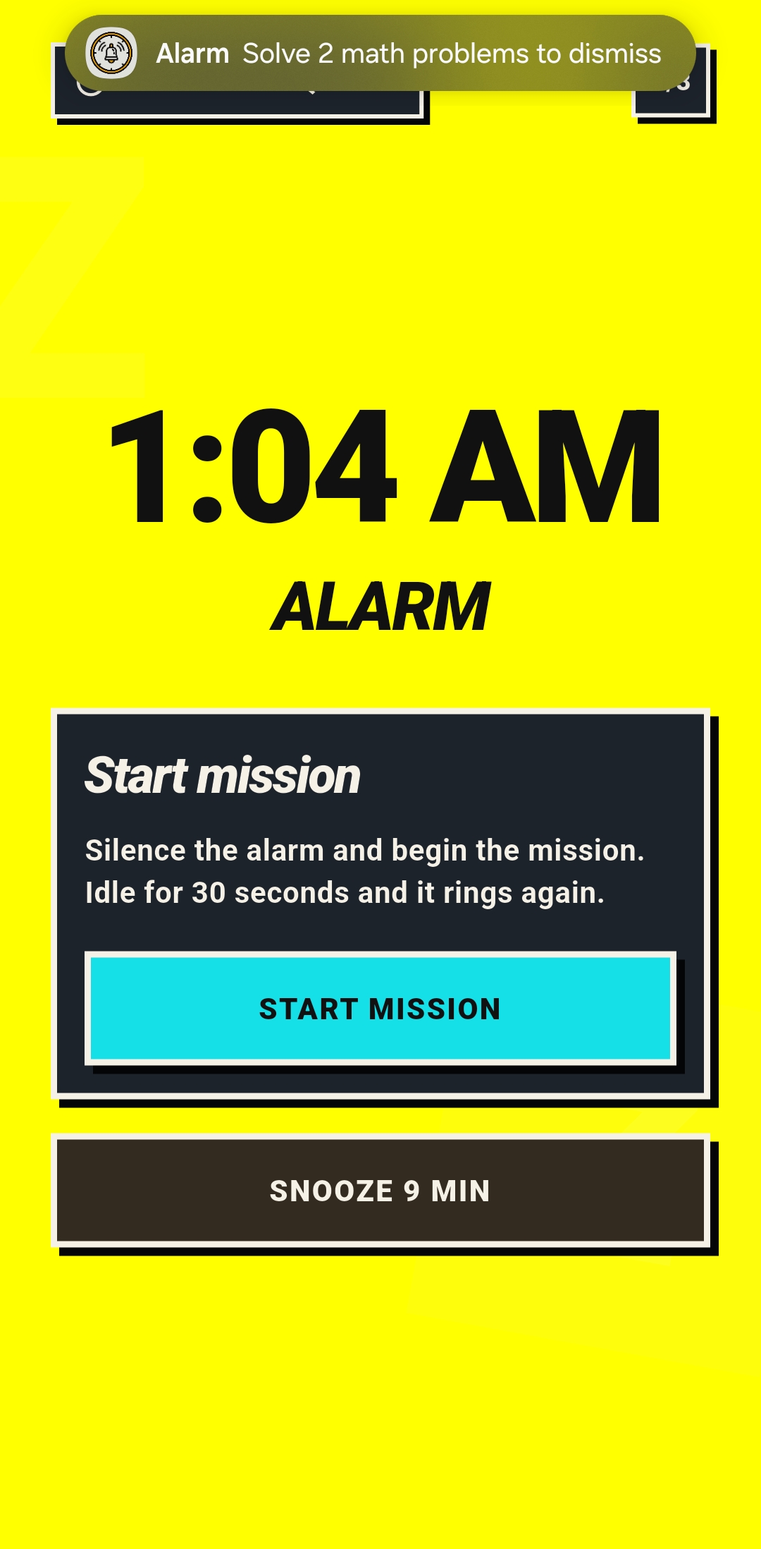 Active Alarm Screen