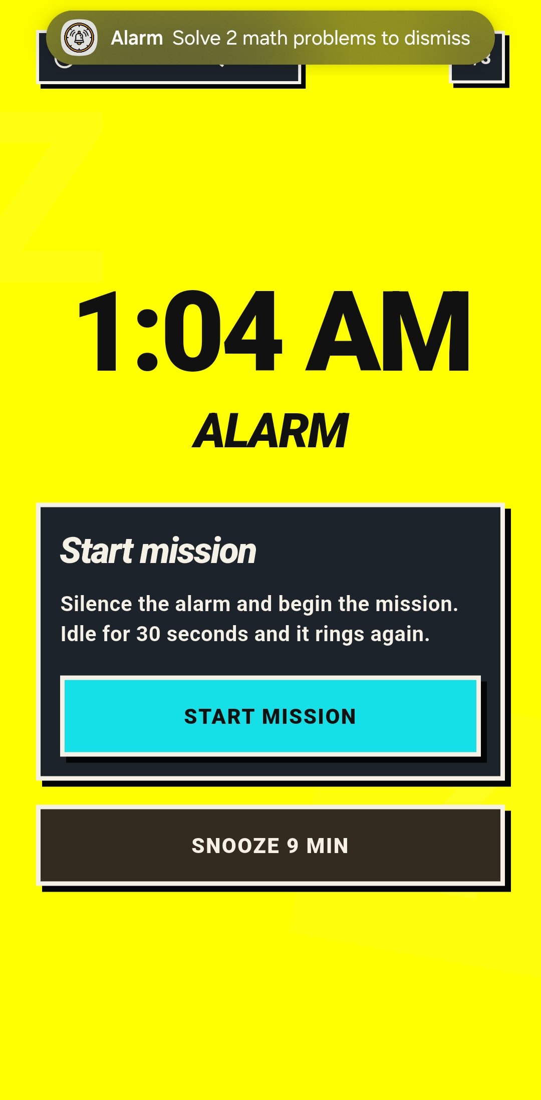 Active Alarm Screen