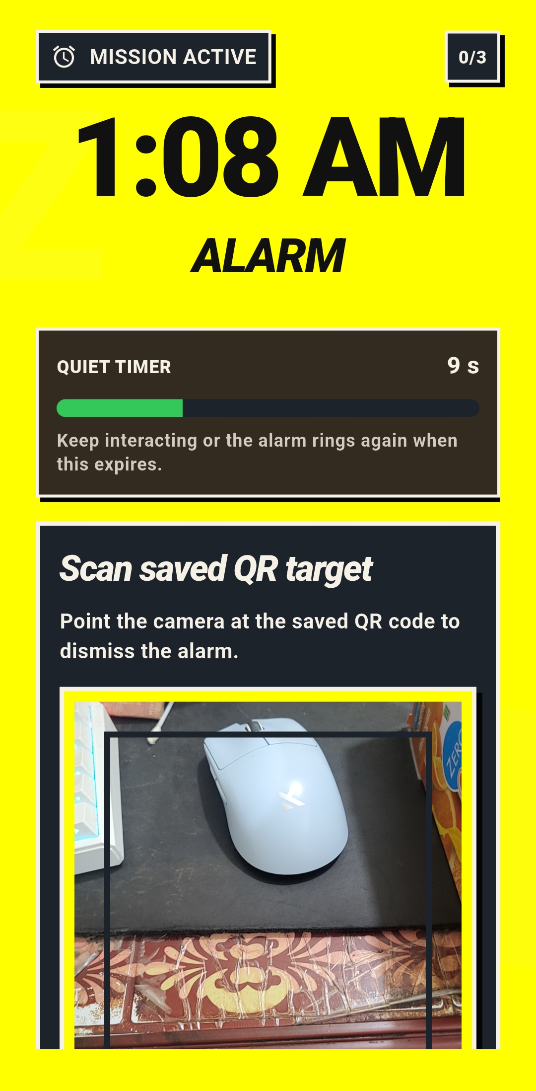 QR Mission Active