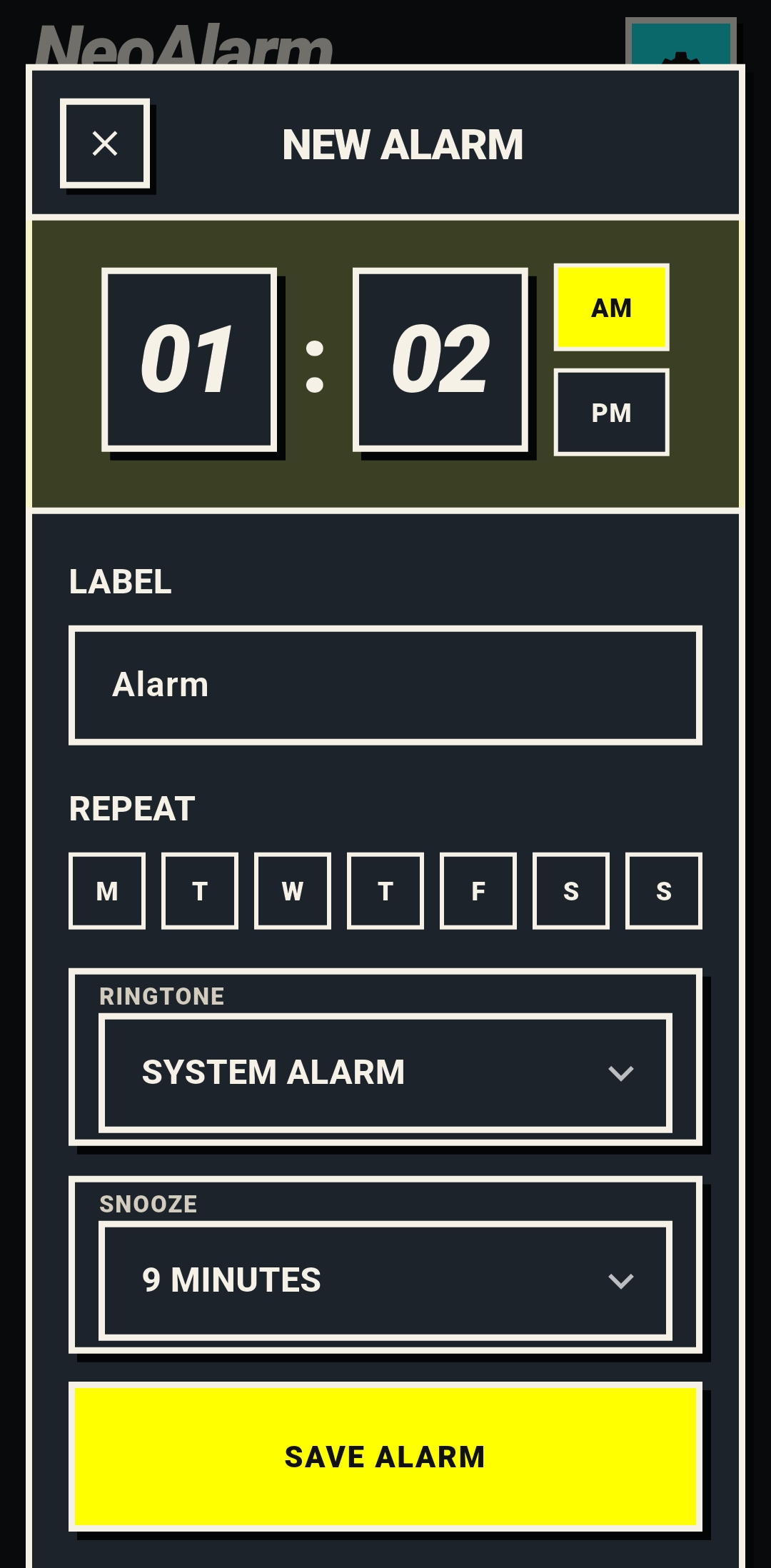 Alarm Editor