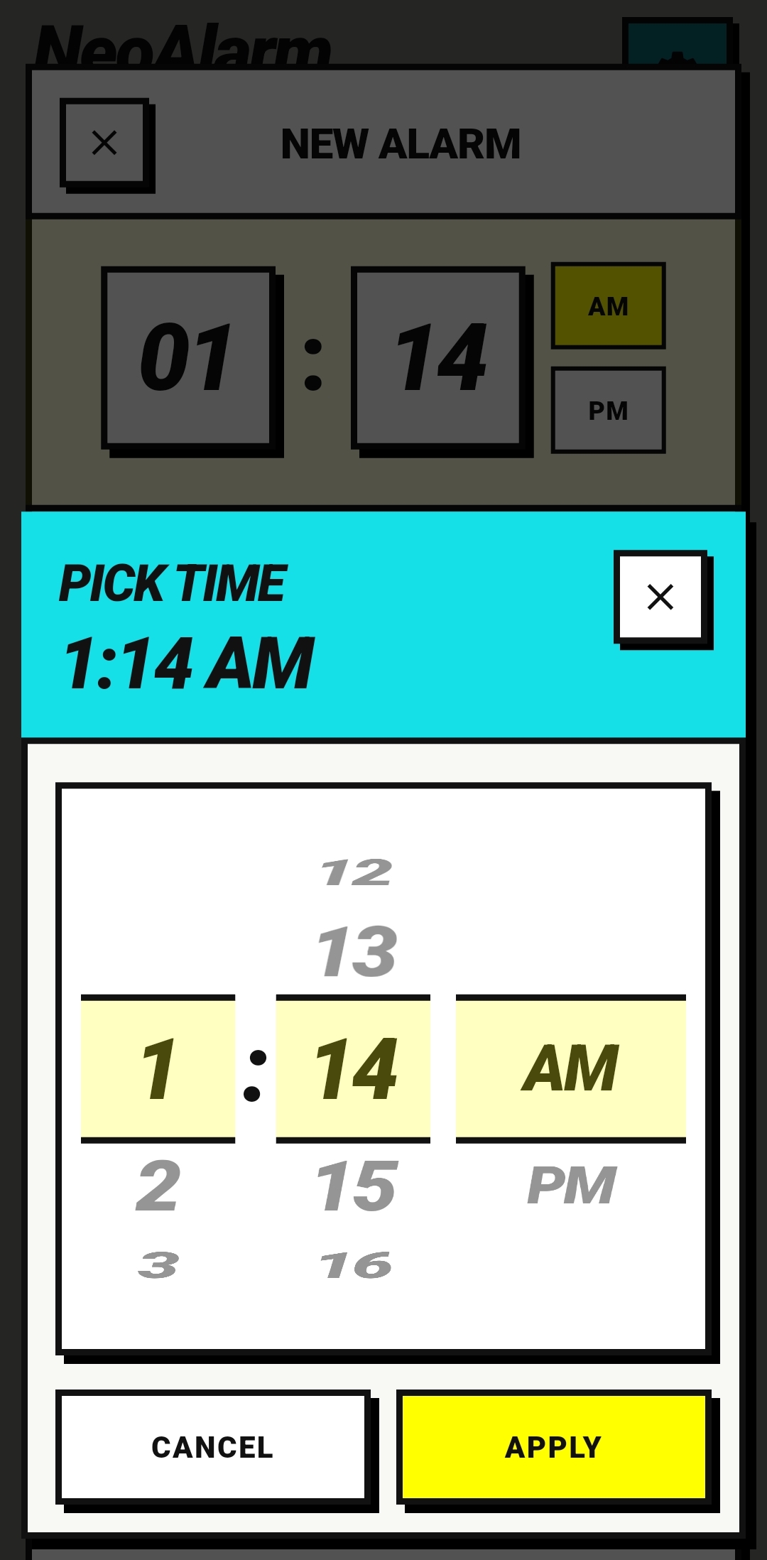Time Picker Light Mode