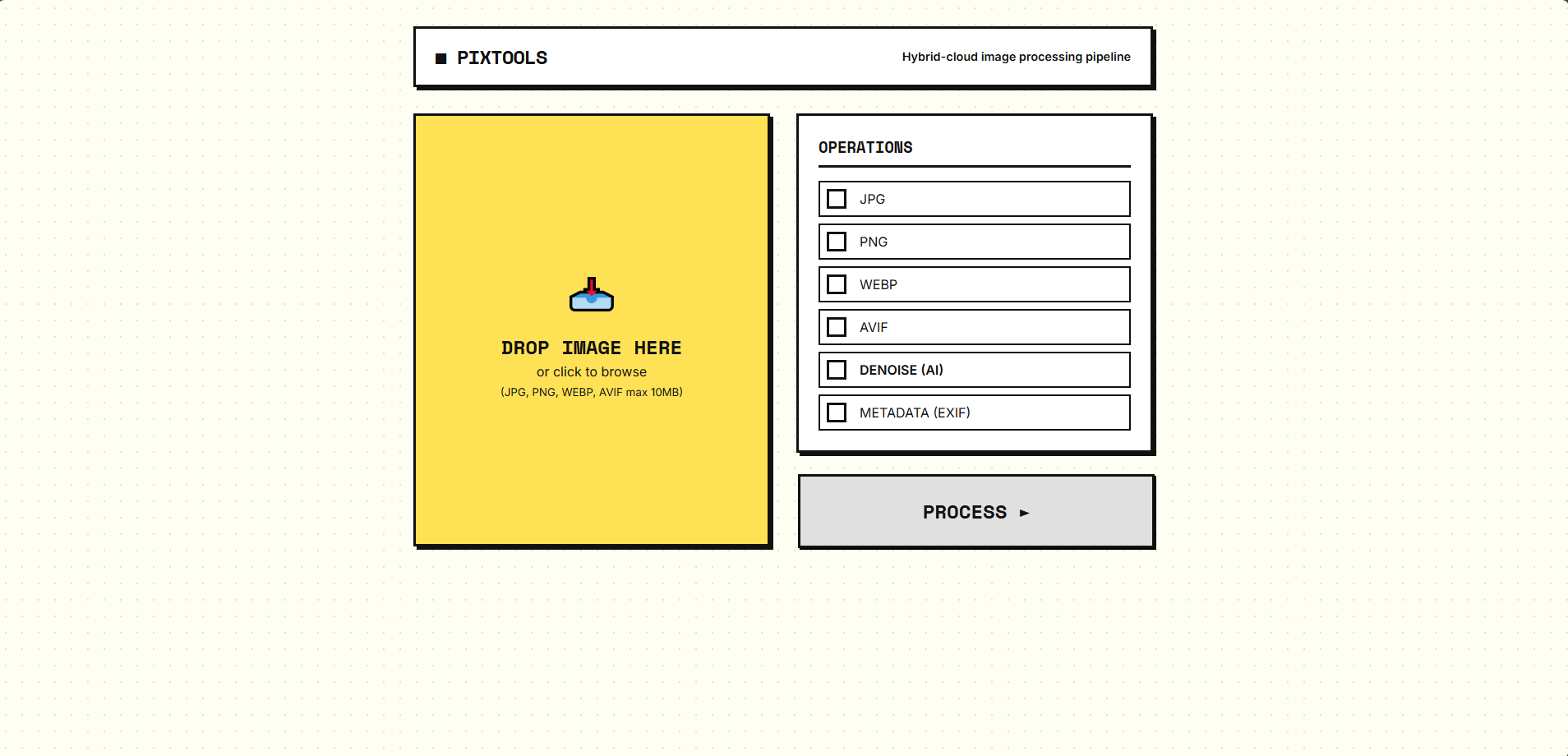PixTools User Interface